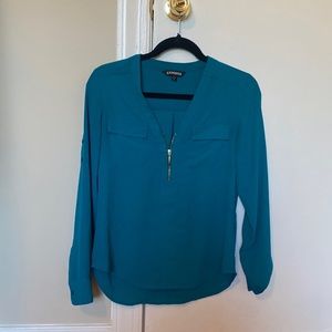 Teal XS Express blouse